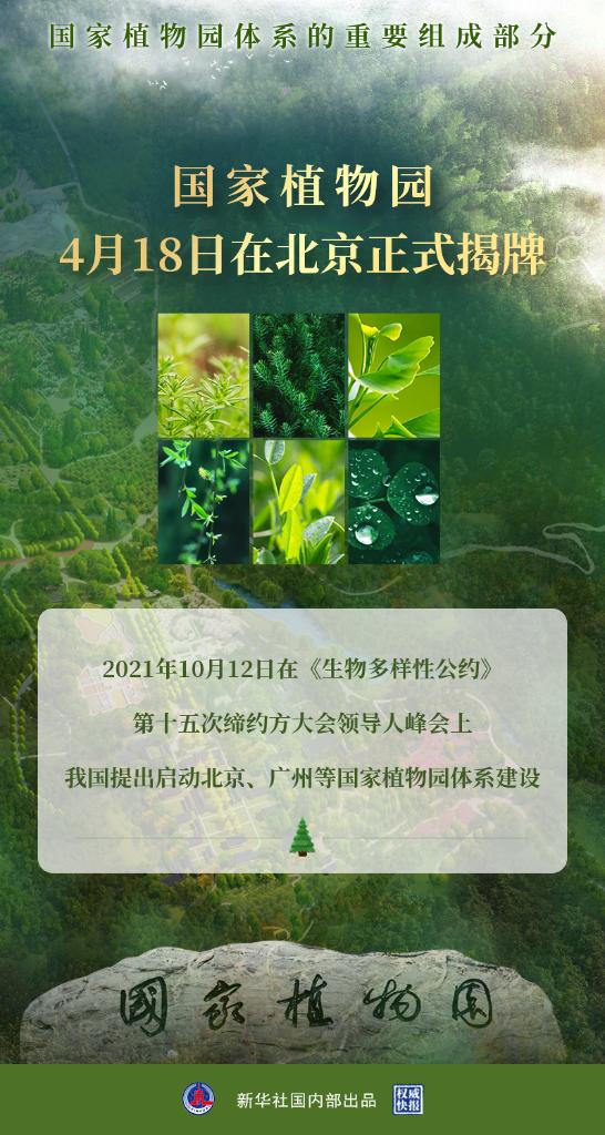 權(quán)威快報｜國家植物園正式揭牌