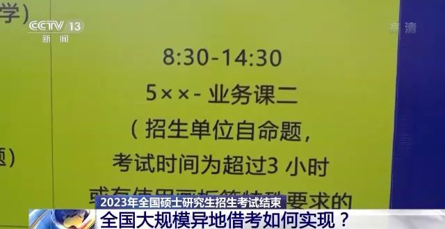 2023年研考結(jié)束 全國大規(guī)模異地借考如何實現(xiàn)？