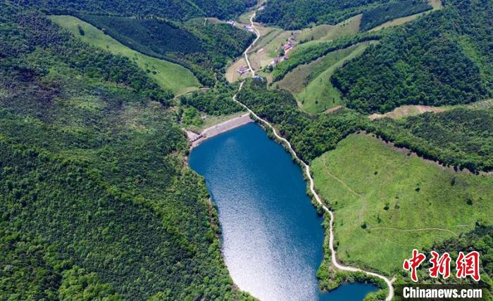 空中俯瞰北山村。洲湖鎮(zhèn)供圖