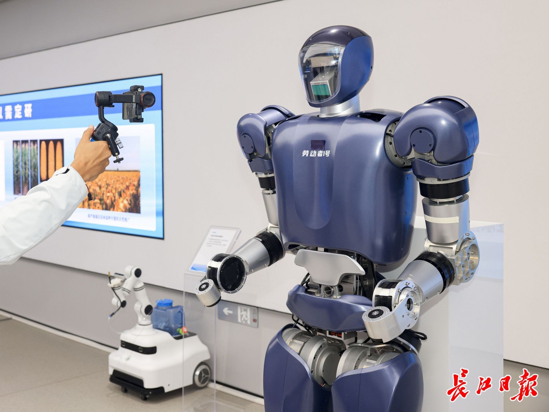 格藍若人形機器人。長江日報記者胡冬冬 攝
