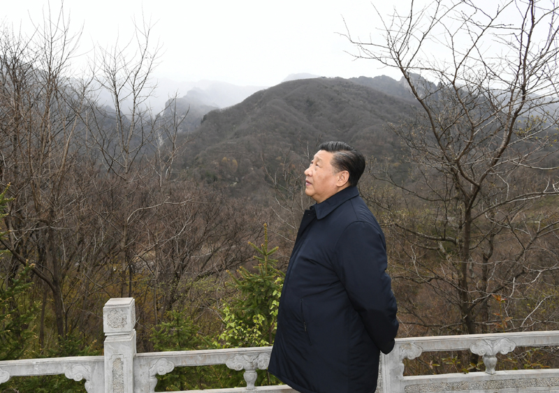 2020年4月20日，習(xí)近平總書記在位于陜西柞水的秦嶺牛背梁國家級自然保護(hù)區(qū)考察秦嶺生態(tài)保護(hù)情況。