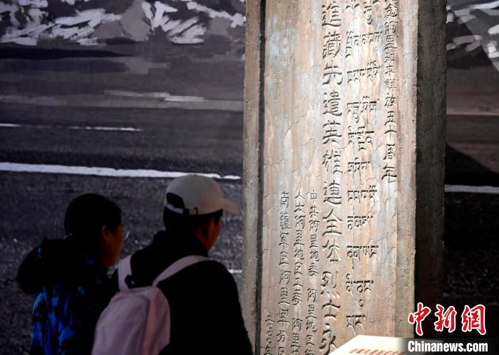 圖為5月18日，觀眾正在欣賞展覽?！±盍?攝
