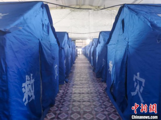 那曲火車站集中健康監(jiān)測點。　中國鐵路青藏集團有限公司拉薩車務段 供圖